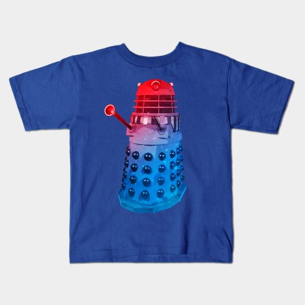 Dalek Cosmos Kids T-Shirt by BeeryMethod